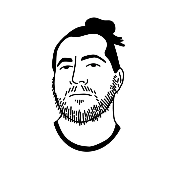 Ritratto illustrato di Gianluca Masi